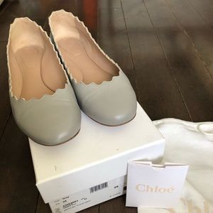 SALE🌟Chloe Cloud Grey Lauren Flats in 35